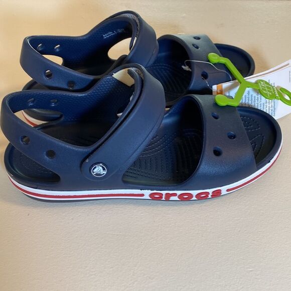 Crocs  Bayaband Clog Sandals Blue Size 3 - Picture 5 of 8